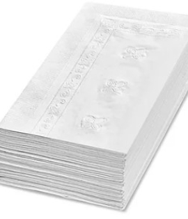 Model : DIN-NAP-1PLY | 1-PLY White Dinner Napkin