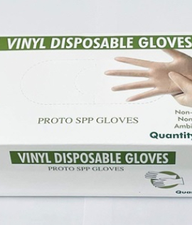 Model : VIN-CL-LG | Vinyl Gloves Clear Large