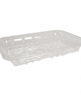 Model : PET-CL-2D | 2D Meat PET Tray Clear (1Lb)