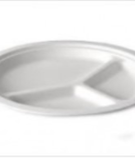 Model : 3COMP-BIO-SC-RP-09 | 9&quot; 3-Comp. Bio. Sugarcane Round Plate 